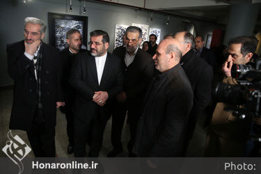 بازدید وزیر فرهنگ از نمایشگاه پانزدهمین جشنواره هنرهای تجسمی