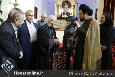 مراسم تجلی دوستی و الفت مسلمانان و مسیحیان 