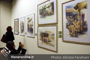 نمایشگاه آثار آبرنگ در گالری خیال موسسه صبا
