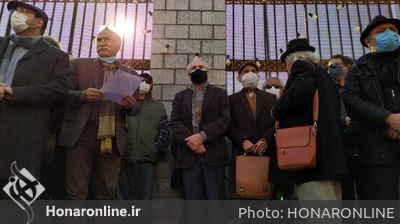 تجمع نمایندگان صنوف خانه تئاتر مقابل مجلس شورای اسلامی