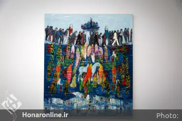 افتتاحیه نمایشگاه نقاشی‌های آنه محمد تاتاری در گالری اعتماد