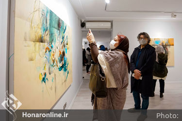 نمایشگاه نقاشی های «عبدالحمید پازکی» با عنوان «لایه های پنهان» در گالری ساربان