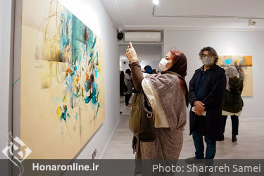 نمایشگاه نقاشی های «عبدالحمید پازکی» با عنوان «لایه های پنهان» در گالری ساربان