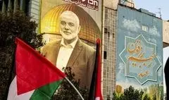 دیوارنگاره میدان فلسطین برای شهید هنیه تغییر کرد