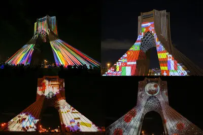 Azadi Tower, a video mapping canvas 