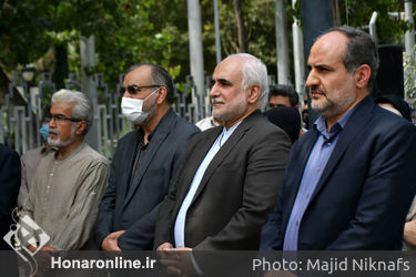 مراسم تشییع پیکر استاد «جلال شباهنگی» از مقابل تالار وحدت