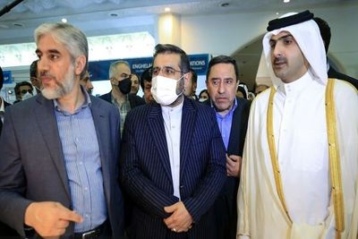 Iran, Qatar culture ministers meet in Tehran book fair 