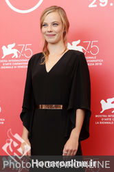 0995 Saskia Rosendahl attends _Werk Ohne Autor (Never Look Away)_ photocall during the 75th Venice Film Festival