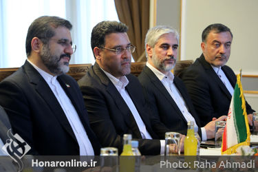 دیدار وزیر محترم فرهنگ وارشاد با وزیر فرهنگی آذربایجان در تالار وحدت 