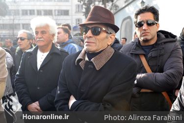 مراسم تشییع پیکر کاظم افرندنیا 