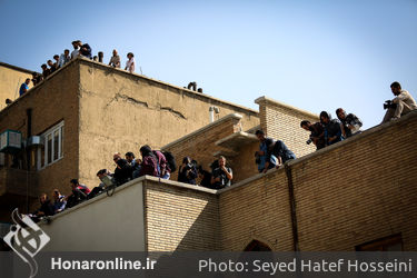 تشییع پیکر ناصر ملک مطیعی در خانه سینما