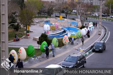  رنگ آمیزی تخم مرغ های نوروزی (2)