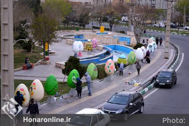  رنگ آمیزی تخم مرغ های نوروزی (2)