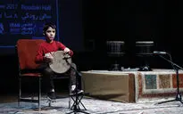 تنبک نوازی در ششمین روز از جشنواره ملی موسیقی جوان در تالار رودکی