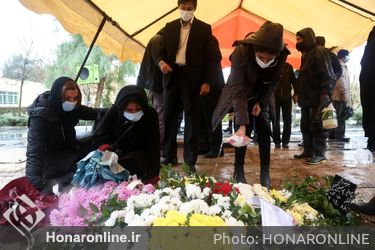 مراسم تشییع پیکر استاد "پرویز پورحسینی"