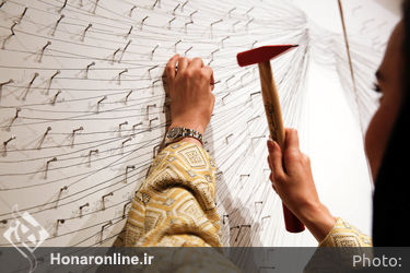 رونمایی از اثر بزرگمهر حسین پور در گالری آس