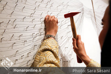 رونمایی از اثر بزرگمهر حسین پور در گالری آس