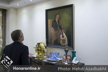 عیادت و تجلیل از استاد موسیقی عبدالوهاب شهیدی