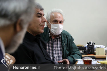 نشست حجت‌الاسلام احمد مازنی، عضو کمیسیون فرهنگی مجلس شورای اسلامی با اعضای خانه تئاتر