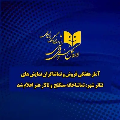 آمار هفتگی فروش و تماشاگران نمایش‌ها اعلام شد