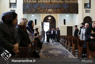 مراسم تجلی دوستی و الفت مسلمانان و مسیحیان 