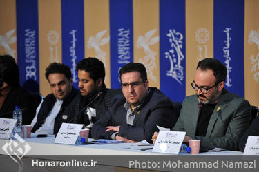 نشست خبری فیلم درخت گردو در چهارمین روز سی و هشتمین جشنواره فیلم فجر در پردیس ملت