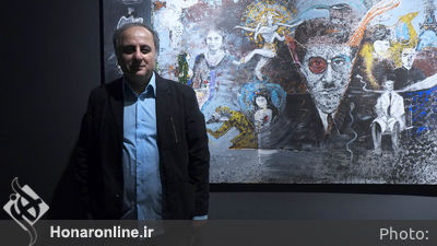 افتتاحیه نمایشگاه آثار تجسمی هنرمندان سینمایی 