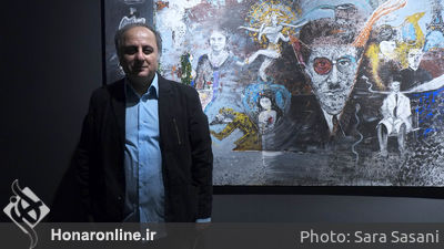 افتتاحیه نمایشگاه آثار تجسمی هنرمندان سینمایی 