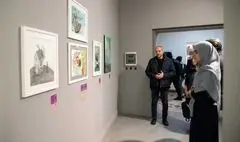 حضور معاون هنری وزیر فرهنگ در نمایشگاه هفته تصویرگری