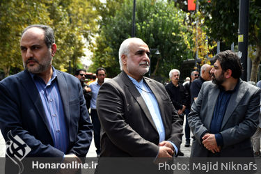 مراسم تشییع پیکر استاد «جلال شباهنگی» از مقابل تالار وحدت