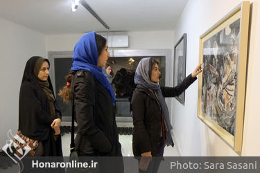 افتتاحیه نمایشگاه آثار شیرین ملت گهر در گالری آران