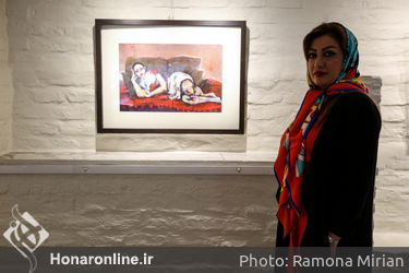نماشگاه نقاشی های شبنم شعبانی در گالری گلستان