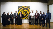 دیدار محمدرضا عارف و سیده فاطمه ذوالقدر از نمایشگاه بهمن پناهی