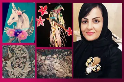 تسلط بر سوزن‌دوزی‌های ایرانی و علم روانشناسی در درمان بیماری‌های روحی در گفت‌وگو با مینا شمس / مراقب سلطه هند و پاکستان بر بازار دوخت‌های سنتی ایران باشیم