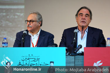 نشست خبری جشنواره جهانی فیلم فجر با حضور اولیور استون