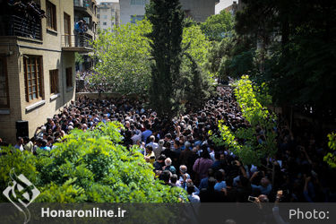 تشییع پیکر ناصر ملک مطیعی در خانه سینما