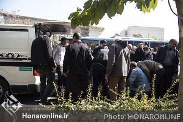 مراسم تشییع پیکر اسماعیل نظری در خانه هنرمندان