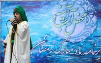 تعزیه خوانی در مقابل مجتمع فرهنگی هنری مهرسان