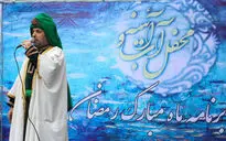 تعزیه خوانی در مقابل مجتمع فرهنگی هنری مهرسان