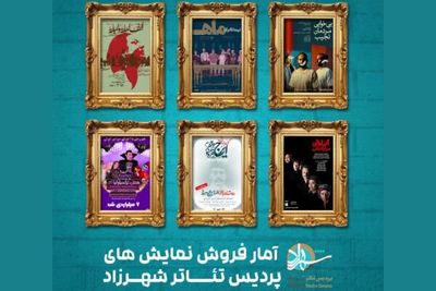  فروش پنج نمایش از یک میلیارد عبور کرد