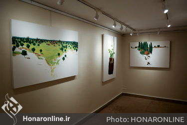 نمایشگاه نقاشی های آرمان یعقوب پور در گالری گلستان