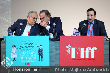 نشست خبری جشنواره جهانی فیلم فجر با حضور اولیور استون