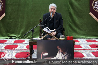 مراسم ختم زنده یاد حسین عرفانی در مسجد بلال
