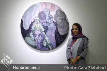 نمایش نقاشی های مهتاب مولوی در گالری مهروا