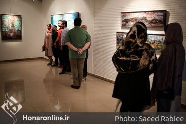 نمایشگاه نقاشی‌های سامان فرهنگی در گالری آتبین