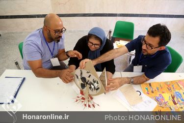 بازدید مدیر کل از کارگاه های بیست و ششمین جشنواره هنرهای تجسمی در ایلام
