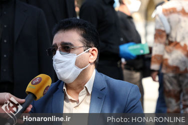 مراسم خاکسپاری زنده یاد محمد‌علی کشاورز