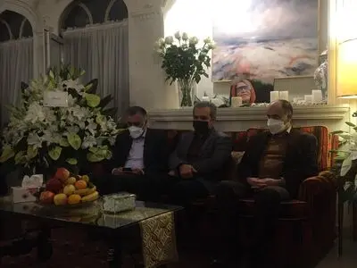 حضور سرپرست معاونت هنری در منزل زنده‌یاد ایران درودی