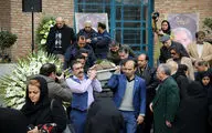 مراسم تشییع پیکر حسن حاجی نوری در خانه هنرمندان