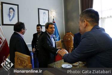 دیدار گروه موسیقی "ساری آقا" با معاون امور هنری و بازدید از ارکستر ملی و تالار وحدت